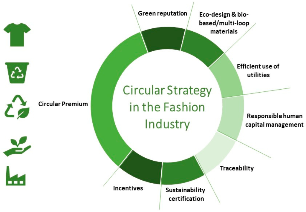 Image showcasing implementation of sustainability in the apparel industry.